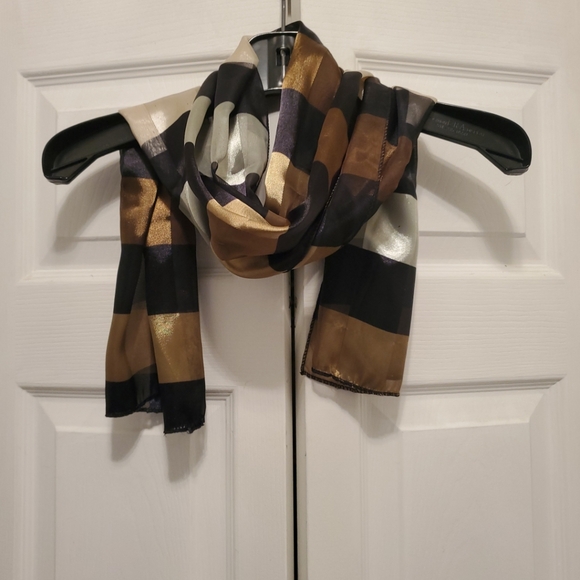 4 Women's Silky Sheer Scarves Scarf Wrap - Picture 9 of 13